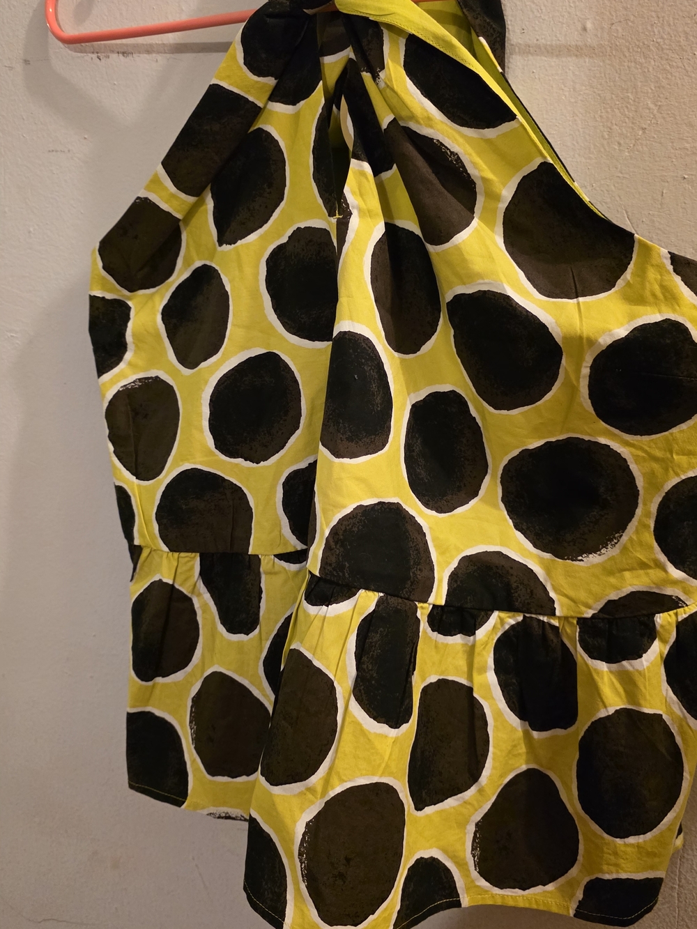 Old Navy x Christopher John Rogers Yellow & Black Printed Top - Picture 3 of 3